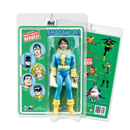 DC Comics 8 Inch Action Figures With Retro Cards: Shazam Jr. [Blue & Yellow] price history on PriceWatchPro