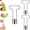 C, variant on Apple Corer Tool Stainless Steel Fruit Core Remover T Shaped Cupcake Corer Heavy Duty Sharp Blade for Baked Apples Pie Baking Snacks Home Kitchen，A