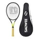 thumbnail image 3 of Raqueta de tenis para entrenadores de tenis individuales Raqueta Jardín Parque Entrenamiento Ejercicio Práctico Patio Trasero Práctica Profesional Amarillo, 3 of 8