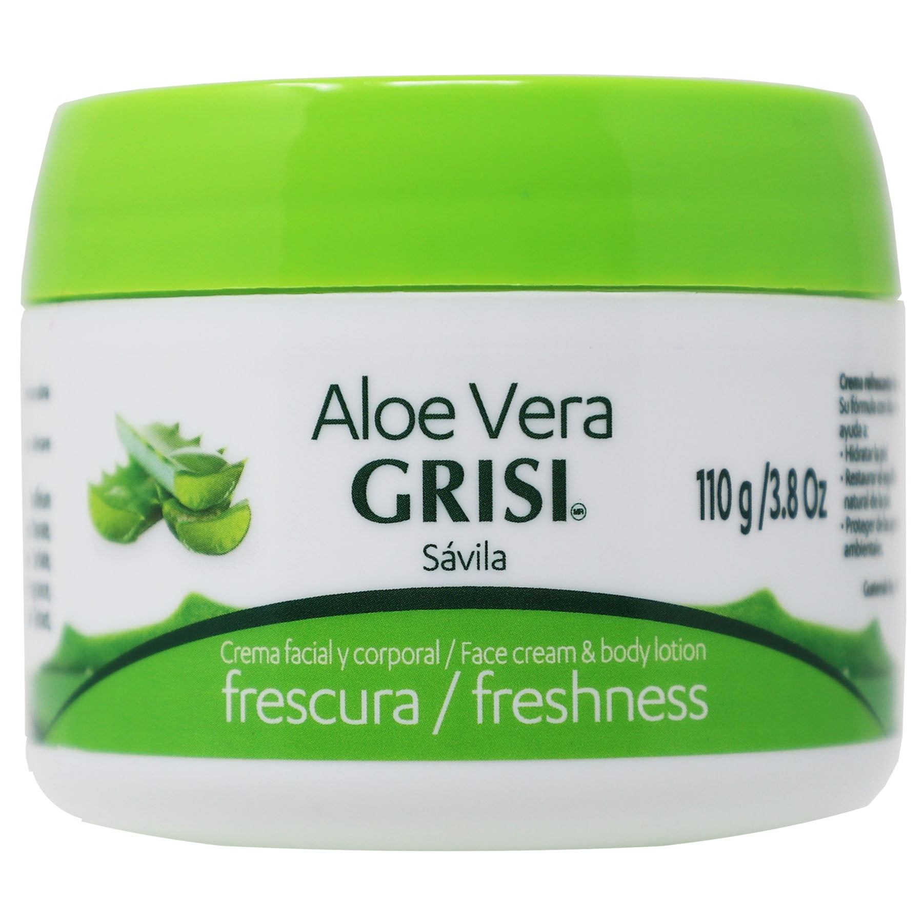 Grisi Aloe Vera Skin Care Daily Moisturizer Face Cream Body Lotion 3.8 fl. Oz. Walmart