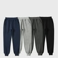 thumbnail image 4 of QUDDERR Kids Toddle Jogger Pants for Girls Boys Cotton Sweatpants with Pocket Youth Summer Thin School Uniform Trousers for 5-17 Years, 4 of 9