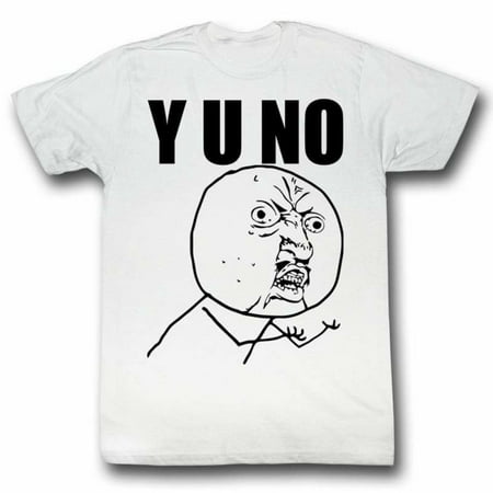 Y U No Guy Meme Trending #Yuno Y U No? Stick Figure Guy Adult T-Shirt 3X
