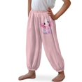 thumbnail image 3 of DISNIMO Pink Axolotl Bloomer Harem Pants for Girls Bloomers Long Pants Baggy Pants Kids 8-12 Girls Jogger Pants for Girls Harem Bloomers for Kids Lantern Pants Kids High Waisted Pants, 3 of 7