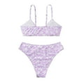 thumbnail image 5 of Piomll Girl's Swimsuits 2 Pcs Floral Print Strappy Bikini Teen Party Training Kids Swimwear, 5 of 7