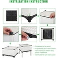 thumbnail image 6 of 4Pcs Free Splicing Injection Planting Box Outdoor Plant Box for Flowers and Vegetables Fruits (White), 6 of 18