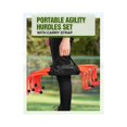 thumbnail image 5 of RedSwing Adjustable Agility Hurdles, 4-Height Speed Training, Portable Equipment with Carry Bag, Orange, 5 Pcs, 5 of 9