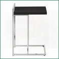 thumbnail image 4 of Space-Saving Modern Coffee Table with Black Laminate & Chrome, Slides Under Sofa/Bed for Living Room, 4 of 12
