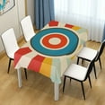 thumbnail image 3 of Yayeee Tablecloths for Rectangular Tables 54 x 72 inch Party Table Cover, Colorful Circles, 3 of 6