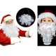 thumbnail image 5 of Accesorios de disfraces de barba blanca de Papá Noel, gorro navideño, barba falsa de Papá Noel para cosplay, regalos navideños, suministros para fiestas y actuaciones, 5 of 5