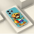 thumbnail image 4 of "Añade un toque divertido a tu iPhone con una funda plateada mate con gráficos divertidos", 4 of 4