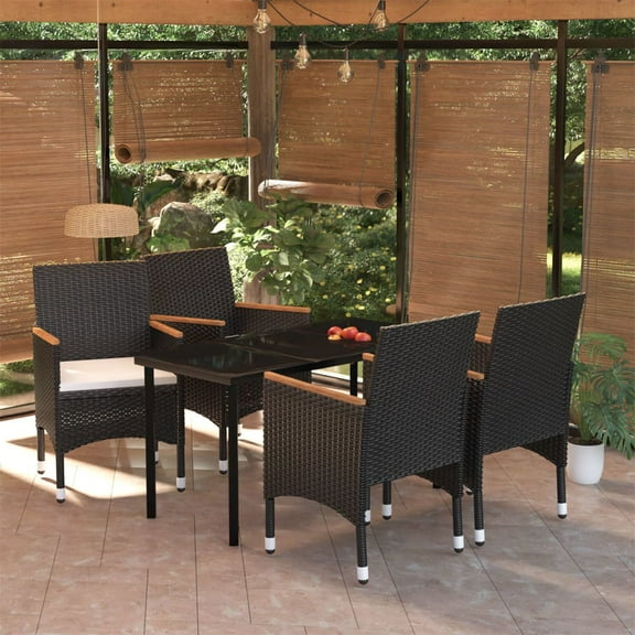 vidaXL Patio Dining Set Outdoor Dining Set Table and Chair Set for Garden