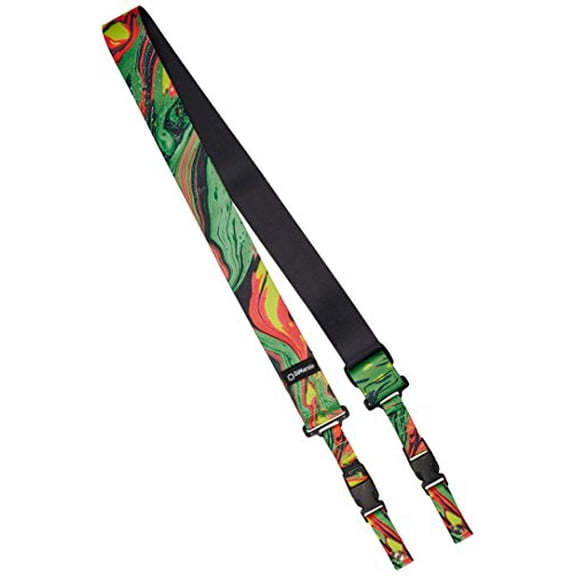 DiMarzio Steve Vai Cliplock Guitar Strap Green Universe