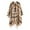 Khaki, variant on Women's Plaid Blanket Scarf Shawl Wrap Warm Cozy Winter Poncho Cape with Tassels Stylish Oversized Checkered Design