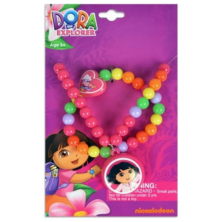 Dora the Explorer Necklace and Bracelet Set