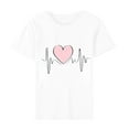 thumbnail image 4 of Miluxas Womens Valentine's Day Graphic Tees Short Sleeve Heart Printed Shirts Blouse Tops White 14(XXXL), 4 of 5