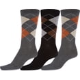thumbnail image 1 of Sakkas Men's Argyle Cotton Blend Dress Socks Value Pack 10-13 - Argyle 3-Pack - 10-13, 1 of 2
