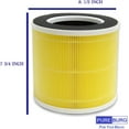 thumbnail image 3 of RP-AP089 Replacement Filter Compatible with RENPHO RP-AP089-F1 Fits RP-AP089W RP-AP089B Air Purifiers,2-Pack H13 HEPA Activated Carbon 2-IN-1, 3 of 6