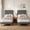 grey, variant on Set of 2 Twin Size Velvet Platform Beds with Adjustable Headboard – Vertical Channel Tufted Design, 800 lbs Capacity, No Box Spring Needed, Easy Assembly