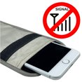 thumbnail image 5 of Security Bag Faraday Bag Anti-Radiation Cell Phone Case Signal Blocking Bag Shield GPS RFID Privacy Case Protection Smartphone 20*10CM silver..., 5 of 5