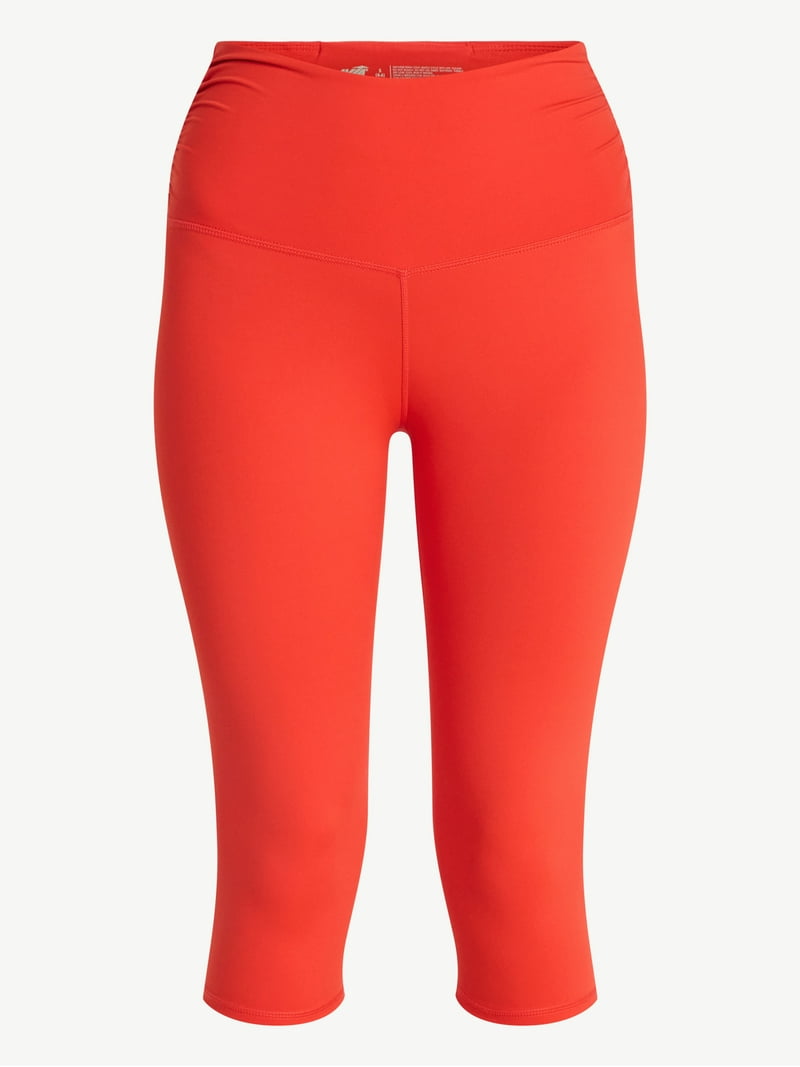 Avia Women's Side Ruched Color Capri, Sizes XS-XXXL - Walmart.com