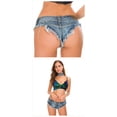 thumbnail image 2 of Denim Hot Shorts for Women Casual Summer Mid High Waisted Ripped Jeans Short Pants Comfy Stretchy with Pockets, 2 of 5