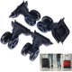 thumbnail image 2 of Juego de 4 ruedas giratorias para equipaje de plástico negro duradero, 2 of 6