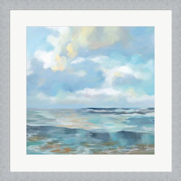 Great Art Now Summer Clouds Light Sq by Silvia Vassileva, Framed Wall Art, 19.5W x 19.5H