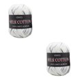 thumbnail image 4 of Wosthever Hilo de 3 capas para tejer a mano, 50g por bola, bufanda, Almohada, manta, ganchillo, , algodón de leche Type3 NO3, 4 of 6