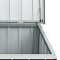 thumbnail image 4 of vidaXL Garden Storage Box Anthracite 129x67x65 cm, 4 of 5