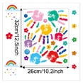 thumbnail image 2 of Colorful Inspirational Quotes Wall Decals Paint Splatter Handprint Wall Stickers Positive Saying Wall Decals, 2 of 6