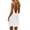 White, variant on Backless Cami Dress for Women Spaghetti Strap Sleepless Mini Dress Irregular Ruffle Hem Flowy Solid Sundress