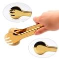 thumbnail image 2 of Iaxsee Paquete De 2 Pinzas Para Ensalada Doradas De Acero Inoxidable De 9 Pulgadas, Antideslizantes Y De Fácil Agarre, Clip De Bloqueo Inteligente, Práctico Utensilio Para Cocinar, Servir Barbacoa, Bu, 2 of 5