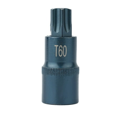 

Torx Screwdriver Bit Tool 1/2Inch Socket Bits Adapter T30-T70 Adapter Hand Tool (T60)