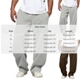 thumbnail image 3 of Men's Casual Sweatpants Drawstring Elastic Waist Wide Leg Straight Leg Loose Fit Draped Pockets Pants for Workout and Gym Wear, 3 of 5