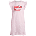 thumbnail image 7 of Sweet & Sassy Girls' Pajamas - 2 Piece Short Sleeve Night Gowns with Eye Mask (Sizes: 6-14), 7 of 7