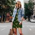 thumbnail image 4 of Fotbe Hohey Bee Pattern Women’s Summer Tank Midi Dress – Sleeveless A-Line Dress, Floral T-Shirt Dress, Casual Flowing Beach Sundress, 4 of 7