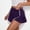 Purple, variant on Dolkfu High Waist 2026 Womens Shorts Athletic Stretch Dolphin Shorts Black Running Pleated Womens Shorts L