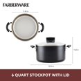 thumbnail image 3 of Stock Pot Farberware Smart Control, antiadherente, 6 litros, con tapa, color negro, 3 of 5