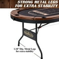 thumbnail image 6 of Premium Charleston 10 Player Brown Poker Table, No Assembly Required by Barrington Billiards, 6 of 12