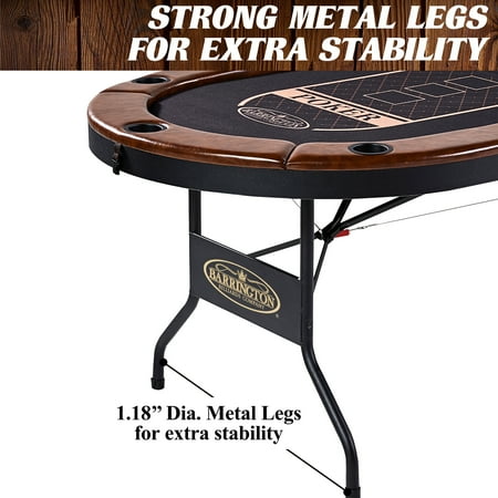 Barrington - Premium Texas Hold'em 10-Player Poker Table
