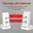 thumbnail image 3 of Yucurem 2026 Upgrade 2 Way Wireless Intercom for Home, Caregiver Pager Intercom for Elderly, 500m Range Real-time Business Room to Room Communication Intercoms Wireless (White), 3 of 8