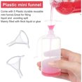 thumbnail image 4 of 100ml/3.5oz PE Needle Tip Glue Bottle with Funnel and Dropper 12pcs Plastic Bottles Dispensing Needle Sealing Black Cap for Travel Perfume Sample, 4 of 5