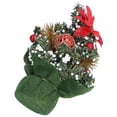thumbnail image 4 of Christmas Tree Decorations, Mini Artificial Christmas Tree Exquisite Cute  For Home For Office For Living Room Red,Gold,Bowknot, 4 of 8
