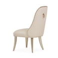 thumbnail image 4 of Michael Amini Villa Cherie Wood & Fabric Dining Side Chair - Caramel (Set of 2), 4 of 12