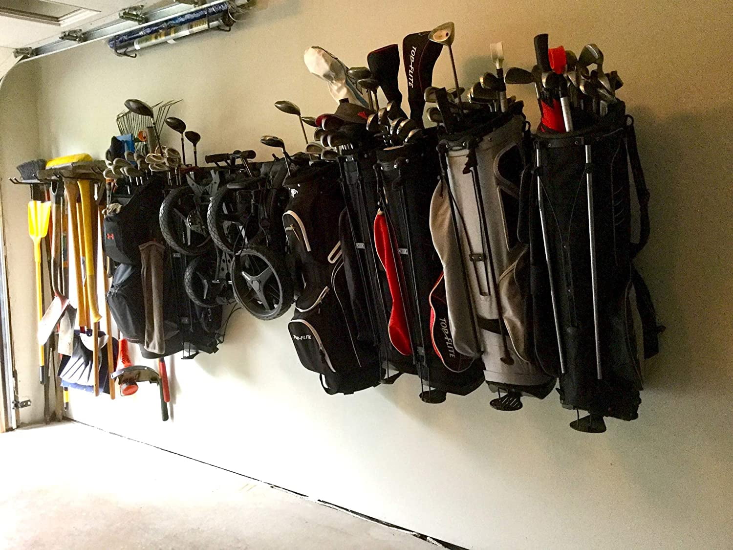 StoreYourBoard Golf Club Organizer, Garage Storage Rack, Adjustable Wall  Mounted Hanger, Golf Bags and Accessories 