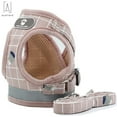 thumbnail image 2 of Gustave Dog Plaid Chest Harness and Leash Set Reflective Breathable Mesh Pet Vest Puppy Soft Padded Adjustable Harness Straps for Small, Medium, Large Dogs Cat "Pink, L", 2 of 13