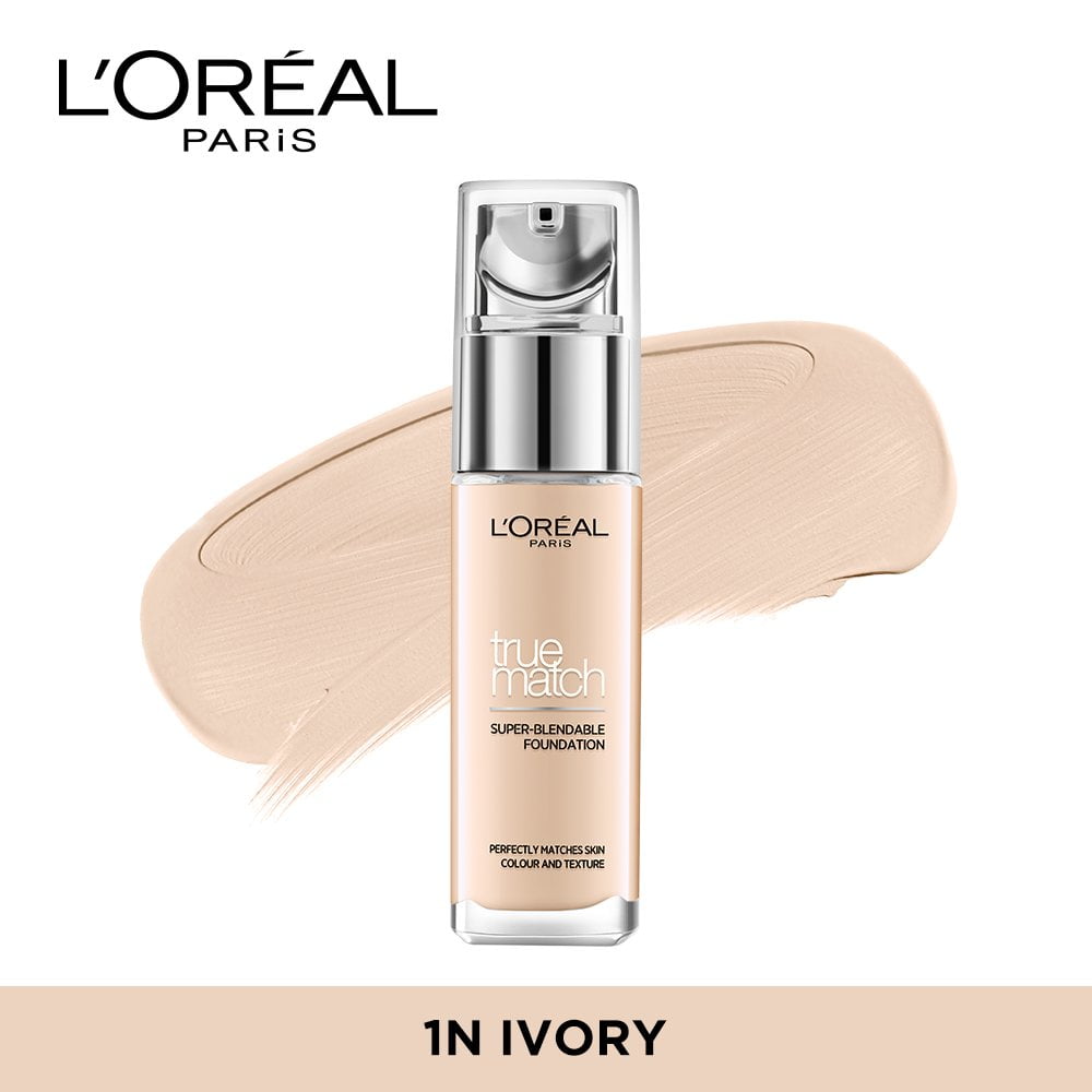 Loreal Paris True Match Super Blendable Liquid Foundation - 1N Ivory