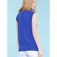 thumbnail image 5 of Made by Johnny Women's Solid Short Sleeve Sweetheart Top XL ROYAL_BRITE, 5 of 6