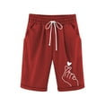 thumbnail image 2 of Toddler Kids Girls Casual Bermuda Shorts Drawstring Elastic Waistband Beach Shorts 3-13 Years, 2 of 4