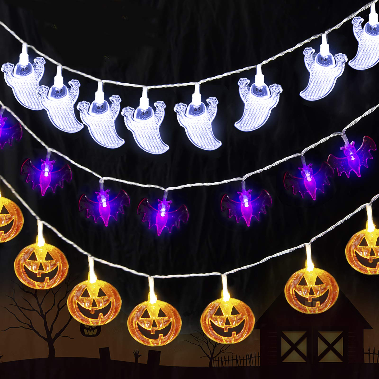Halloween Decoration Lights Indoor Outdoor 10LED Battery Operated